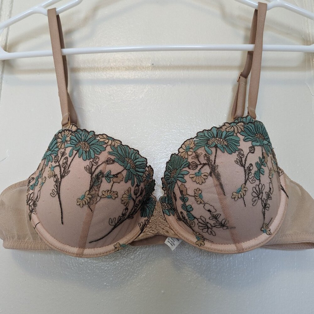 Aerie Lace Embroidered Underwire Bra